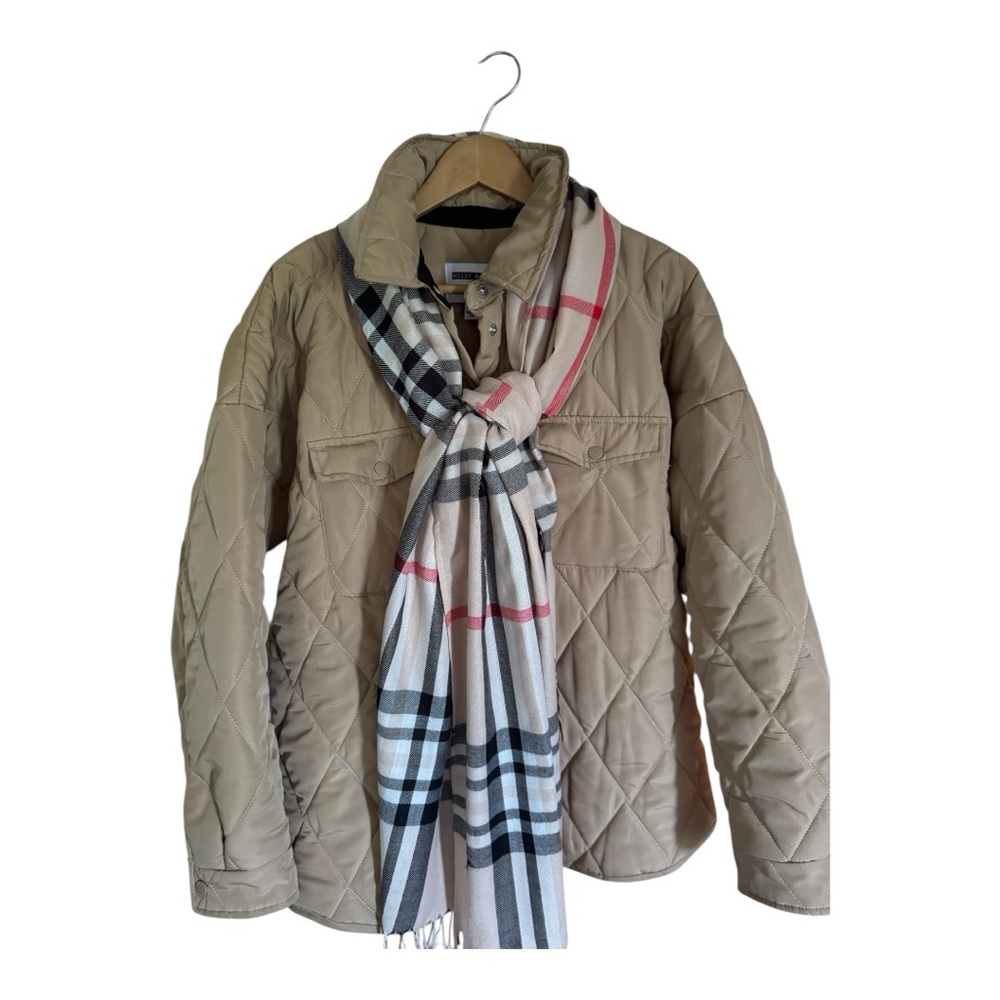 Noisy may Tan Quilted Puffer Jacket